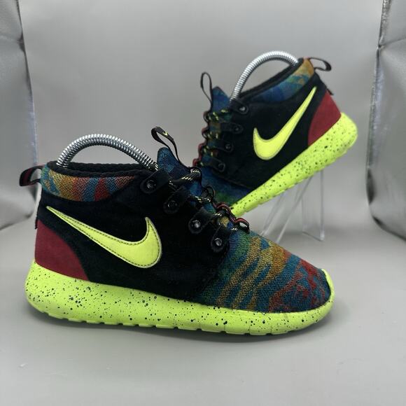 Nike Roshe One Mid x Pendleton GS Wool Sneaker 826493-943 Size 4Y/Women’s US 5.5 - Picture 1 of 9